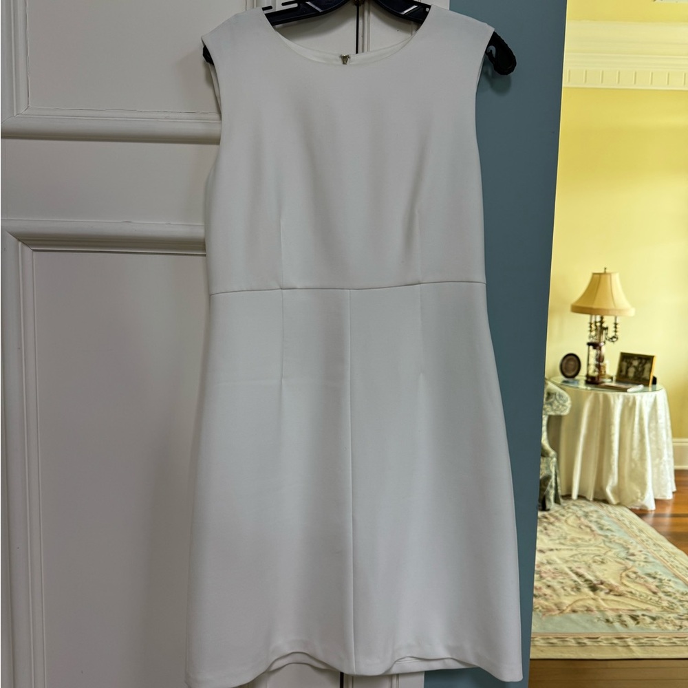 Diane Von Furstenberg White Sleeveless Mini Dress